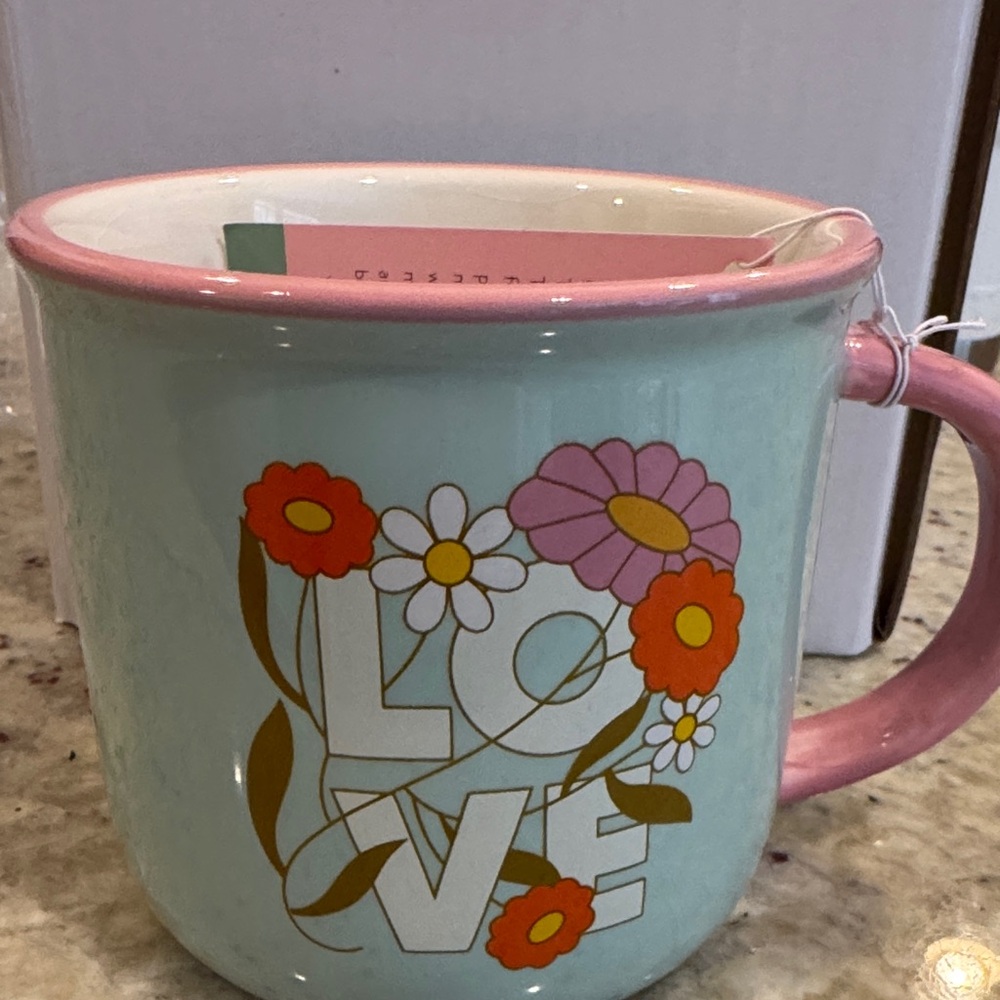 Floral Love Mug in box new